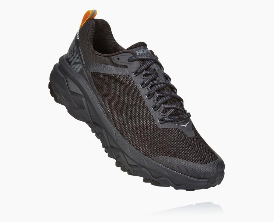 Hoka Challenger Atr 5 Gore-Tex - Men's Trail Shoes - Black - UK 936DNAHLC